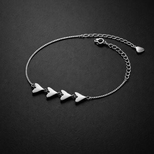 Mermaid Chained Bracelet | Silver 925 | Rhodium Polish