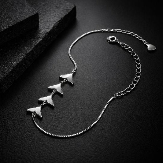 Mermaid Chained Bracelet | Silver 925 | Rhodium Polish