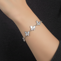 Dancing Butterflies Bracelet | Silver 925 | Rhodium Polish
