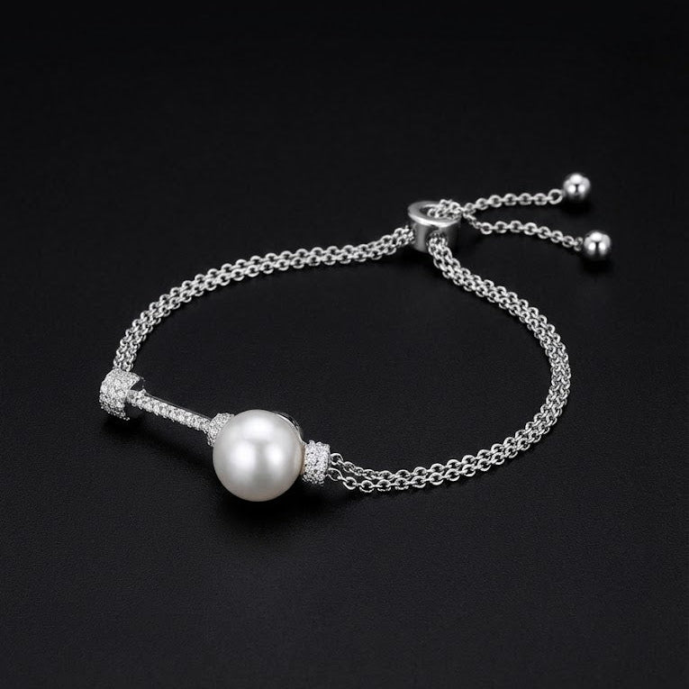 Pearl Shine Bracelets  | Silver 925 | Rhodium Polish
